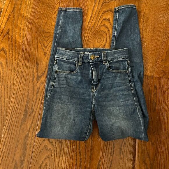 American Eagle curvy high rise jeggings size 00 jeans - Picture 1 of 7